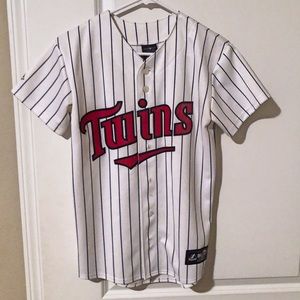 Joe Mauer Minnesota Twins baseball button up
